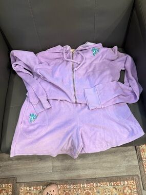 Roller Rabbit Lavender Girls' Top with Multicolor Logo